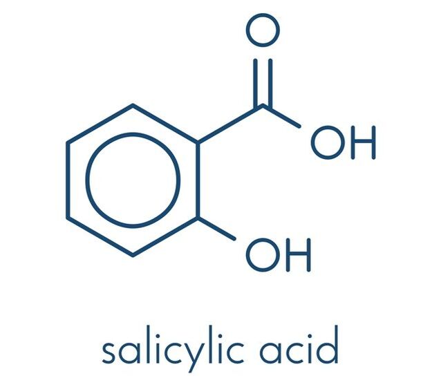 Strukturna formula salicilne kiseline